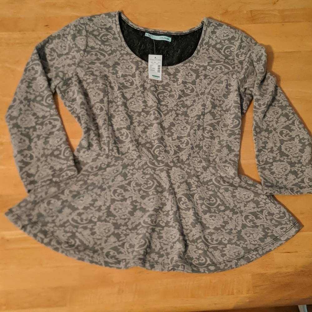MAURICES SZ LARGE LONG SLEEVE SHIRT COLOR GRAY